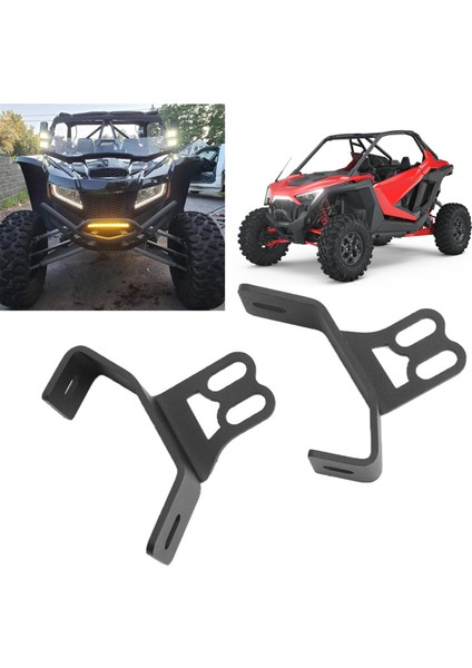 Utv Ön Cam Yan Sütun Rulo Montaj Braketi LED Çalışma Işığı Sis Lambası Tutucu Polaris Rzr Xp 1000 900 2014-2022 (Yurt Dışından) modelleri