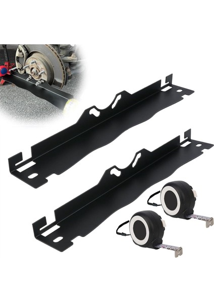 Evrensel Araba Tekerlek Hizalama Plaka Aracı Araba Ayak Tahtası Tekerlek Hizalama Aracı 2 Ölçüm Bandı ile Araba Suv Gümüş (Yurt Dışından) modelleri
