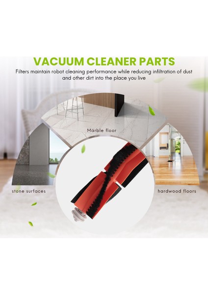 10 Pcs Ana Fırça Yan Fırçalar Xiaomi Mijia 1c Için Filtreler STYTJ01ZHM Robot Vakum Süpürge Parçaları Aksesuarlar (Yurt Dışından) indirimleri