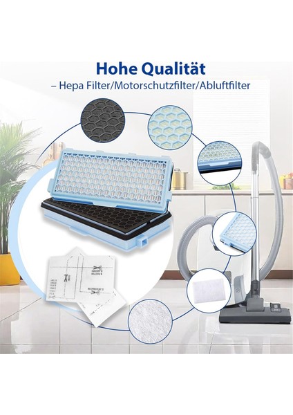Vakum Süpürge Filtreleri Miele Compact C1 &amp; C2 Için Hepa Filtreleri ve Motor Filtreleri, Komple C2 &amp; C3, S8340, S4000, S5000 (Yurt Dışından) fırsatları