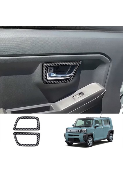 Araba Iç Kapı Kolu Kapı Kolu Döşeme Çerçevesi Daihatsu Taft 2024 Araba Iç Aksesuarları Karbon Fiber Desen (Yurt Dışından) fırsatları