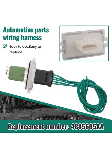 Aspen Sebring Town & Country Karavan Şarj Cihazı Dakota Için Ac Blower Motor Dirençli Hvac Isıtıcı 4885635AA Kablo Demeti (Yurt Dışından) indirimleri