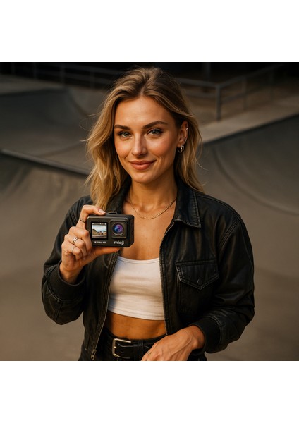 Action 12 Pro 5K 30FPS 24MP Çift Ekran 170° Aksiyon Kamerası - Kumanda ve Mikrofon Hediyeli fırsatları