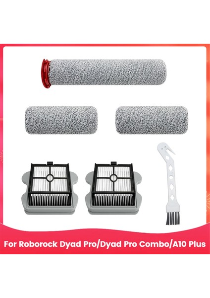 Roborock Dyad Pro/dyad Pro COMBO/A10 Için Yedek Filtre ve Silindir Fırçası Artı Kablosuz Islak Kuru Elektrikli Süpürge (Yurt Dışından)