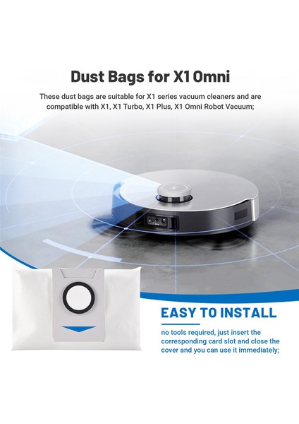 Yedek Parçalar Ecovacs Deebot X1 Omnı/turbo Robot Vakum Süpürge Aksesuarları Vakum Çantalar (Yurt Dışından) fırsatları