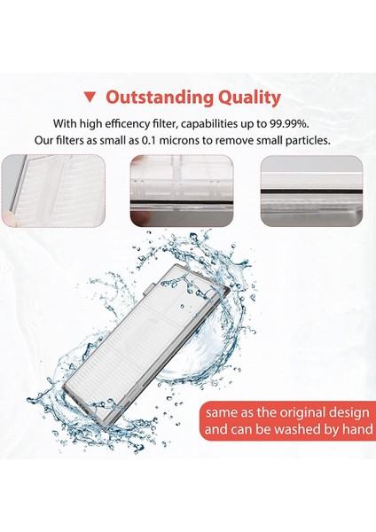 Roborock S7 S70 S7MAX T7S T7S Plus Ana Fırça Hepa Filtre Mop Pad Yedek Parçalar Vakum Süpürge Aksesuarları Beyaz (Yurt Dışından) fiyatları