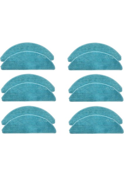 Cecotec Conga Için 12 Pcs 7490 Ebedi GENESIS/7490 Ebedi X-Treme Yedek Parçaları Değiştirme Vakum Süpürge Mop Kumaşları (Yurt Dışından)