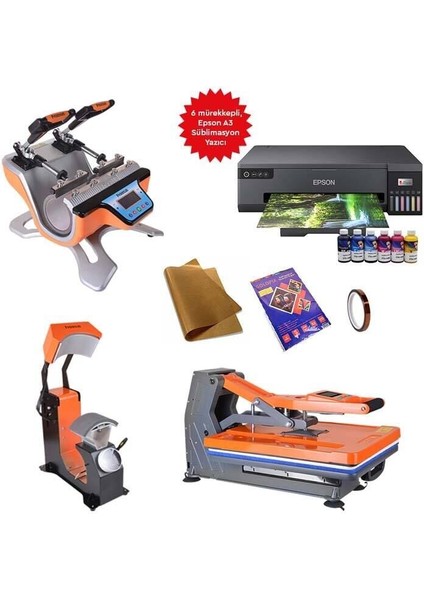 Süblimasyon A3 Pres Transfer Yeni Girişimci Baskı Seti
