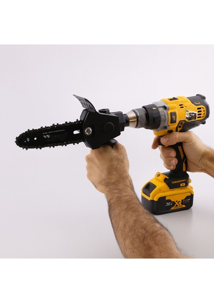 Matkap Uyumlu Zincirli Dal Budama Testeresi Ahşap Sunta Mdf Kesme Aparatı Tutma Kollu Zincir Dahil modelleri