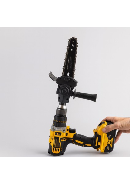 Matkap Uyumlu Zincirli Dal Budama Testeresi Ahşap Sunta Mdf Kesme Aparatı Tutma Kollu Zincir Dahil fırsatları