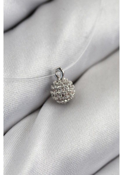 Misineli Topcuk Model Gümüş Renk Hayalet Kolye - PRT3500EB08650