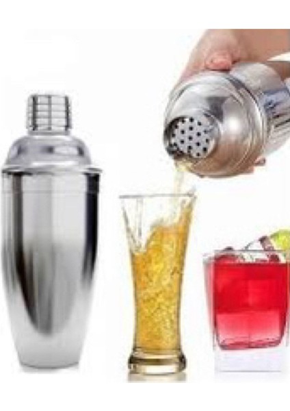 Paslanmaz Çelik Kokteyl Shaker 500 Ml, Şık ve Dayanıklı Tasarım indirimleri