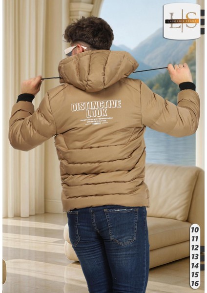 Lasgaris Jeans Erkek Çocuk Petekli Kapüşonlu Şişme Mont (Peluş Astarlı) fiyatları