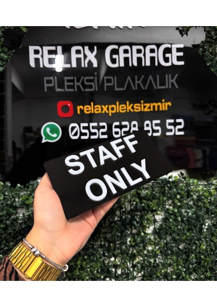 Staff Only Dekor Pleksi