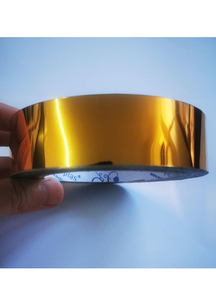 Pvc Bant Altın 3cm x 10 Metre, Dekorasyon Bandı, Mobilya, Kapı ve Duvar Süsü