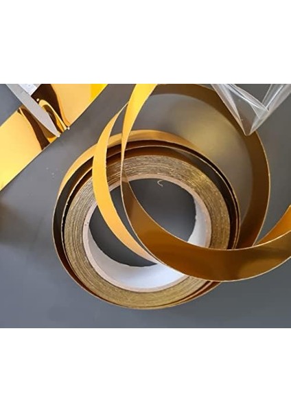 Pvc Bant Altın 3cm x 10 Metre, Dekorasyon Bandı, Mobilya, Kapı ve Duvar Süsü modelleri