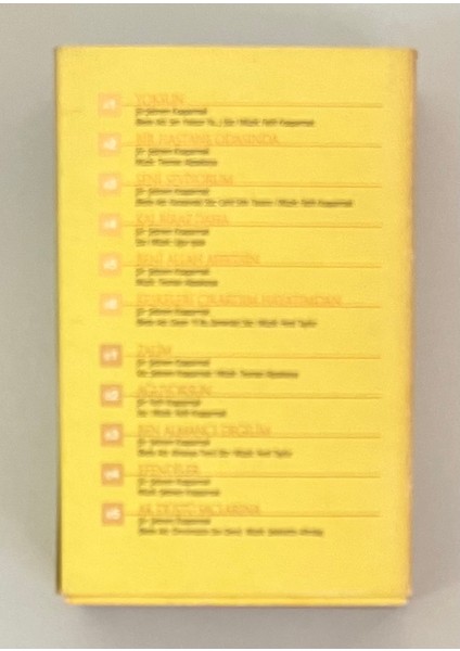 Şebnem Kısaparmak Bir Şiirdi Yokluğun Kaset (Orijnal Dönem Baskı Kaset) fiyatları