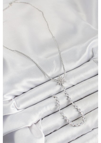 Pirinç Zirkon Taşlı Kutup Yıldızı Model Gold Renk Y Kolye - PRT3500EB08328 fiyatları