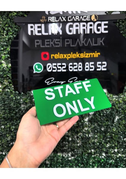 Staff Only Dekor Pleksi