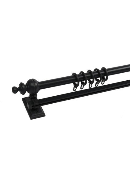 Rustik Perde Askısı Antrasit Renk Kayın Ağacı ve Alüminyum Gövde Modern Tasarım fiyatları