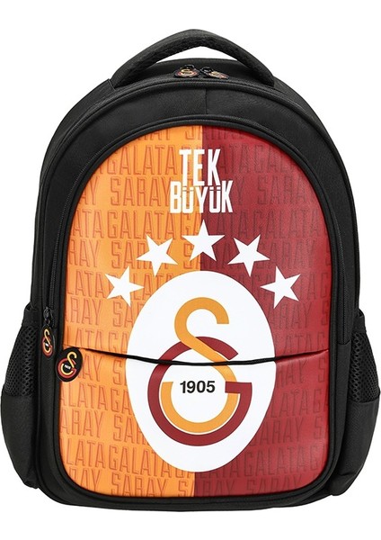Galatasaray Lisanslı Beş Yıldız Temalı Çelik Termoslu Ilkokul Çanta Seti -Dört Parçalı Set modelleri