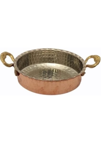 Kırmızı Metalik Mini 6'lı Kahvaltılık Tabak ve Tava Seti