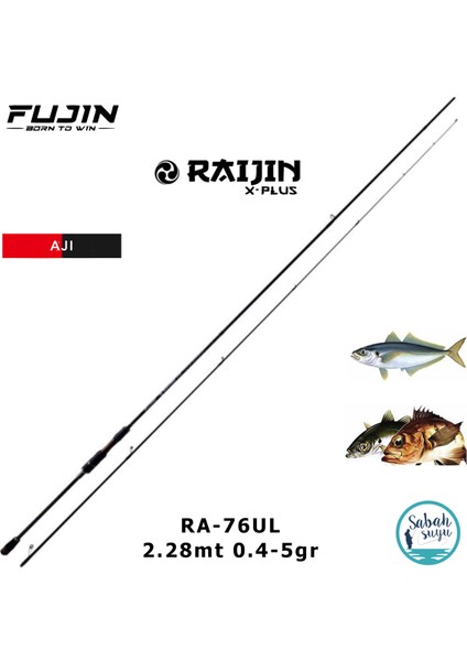 Raijin RA-76UL X-Plus Ajı 2.28MT 0.4-5gr (2p) Lrf Kamış