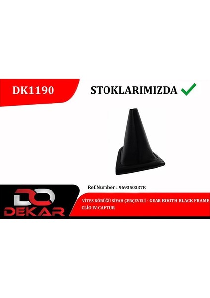 DK1190 - Vites Körüğü Siyah Çerçeveli Clio Iv-Captur
