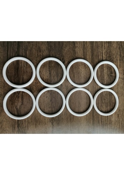 Plastik Lif Halkası 8cm Beyaz 8 Adet indirimleri