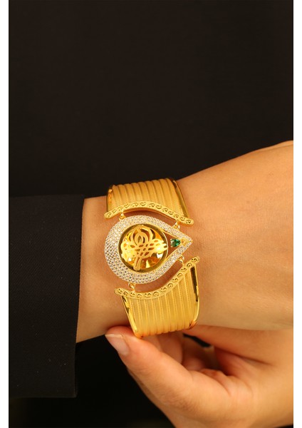 Rize Tuğralı Kelepçe Altın Bilezik CGKKLP0161 modelleri