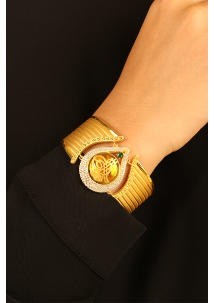 Rize Tuğralı Kelepçe Altın Bilezik CGKKLP0161 indirimleri