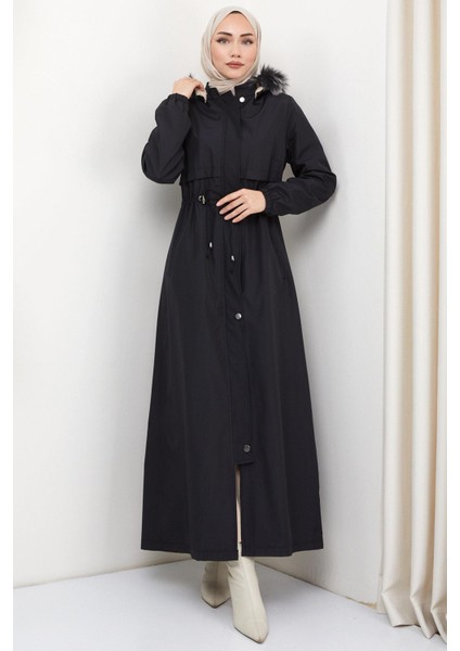 Içi Kürklü Tam Boy Bondit Mont Siyah HM2331 modelleri