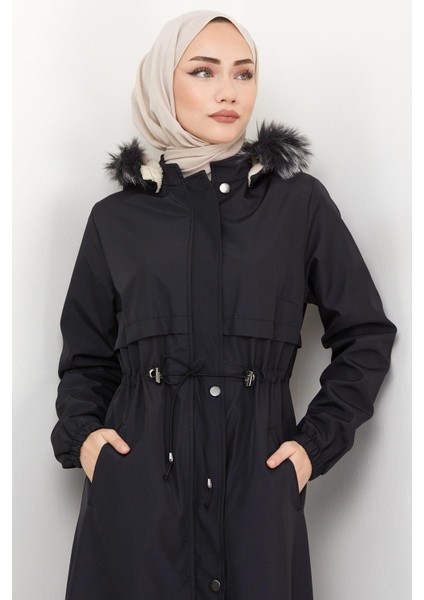 Içi Kürklü Tam Boy Bondit Mont Siyah HM2331 fırsatları