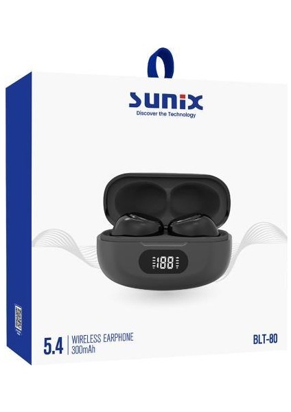 300 Mah Dijital Ekranlı Kablosuz 5.4 Kulak Içi Bluetooth Kulaklık Blt-80 indirimleri