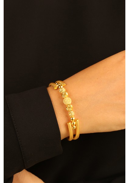 Dorikalı Kelepçe Altın Bilezik CGKKLP0162 modelleri