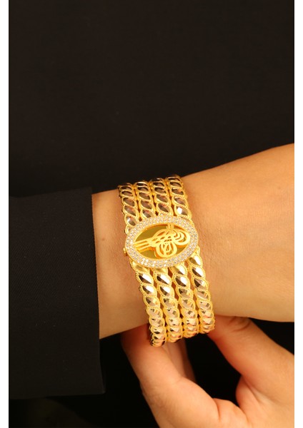 Tuğralı Rize Kelepçe Hediyelik Altın Bilezik CGKKLP0159 fiyatları