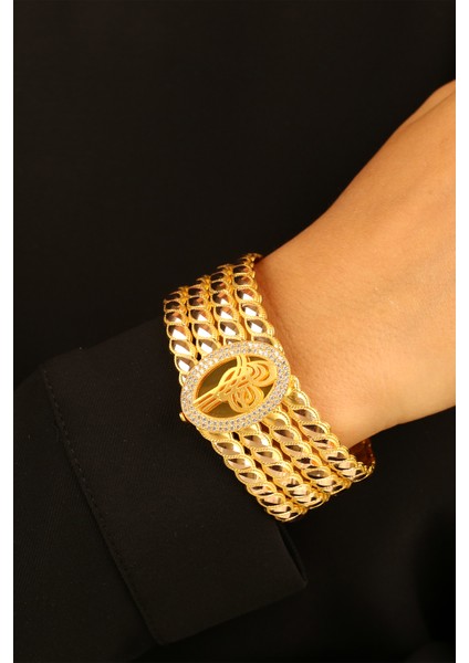 Tuğralı Rize Kelepçe Hediyelik Altın Bilezik CGKKLP0159 fırsatları