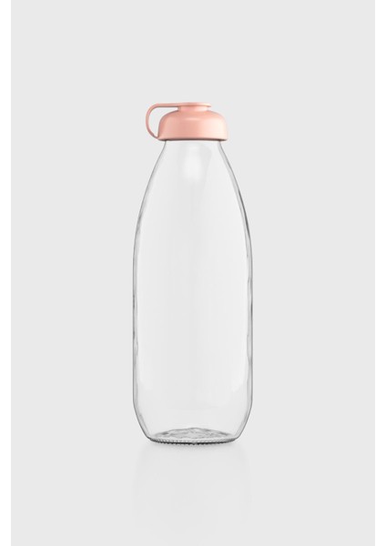 Milky 1000 ml Cam Şişe 181009 Pastel Pembe