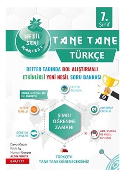 7. Sınıf Yeşil Defter Tadında Tane Tane Türkçe