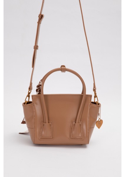 Küçük ve Şık Uzun Askılı Kadın Omuz ve El Çantası 930459 Kahve modelleri