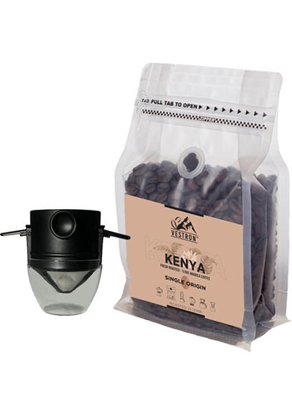 Outdoor Kahve Tanışma Seti Metal Kahve Demleme Filtresi ve Kenya|filtre KAHVE|250G