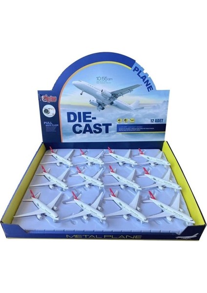 Nessiworld HW-777-2 2809 Red Cb Işıklı Sesli Metal Yolcu Uçağı