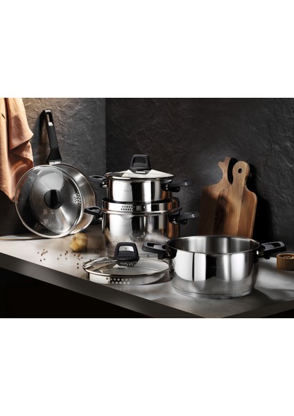 Ufo Grand 8 Parça Çelik Tencere Seti fiyatları