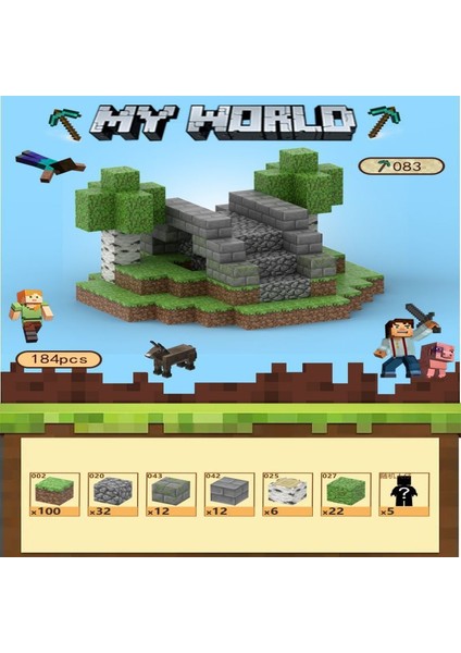 Manyetik Dünyam Küp Paket Yapı Taşları Dıy Manyetik Oyuncaklar Puzzle Çocuk Puzzle Modeli (Yurt Dışından)