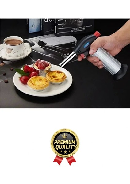 Profesyonel 1300 Derece Sıcaklık Veren Kamp Mangal Tatlı Kömür Gaz Doldurulabilir Alev Pürmüz Çakmak indirimleri