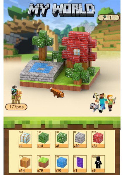 Manyetik Dünyam Küp Paket Yapı Taşları Dıy Manyetik Oyuncaklar Puzzle Çocuk Puzzle Modeli (Yurt Dışından)