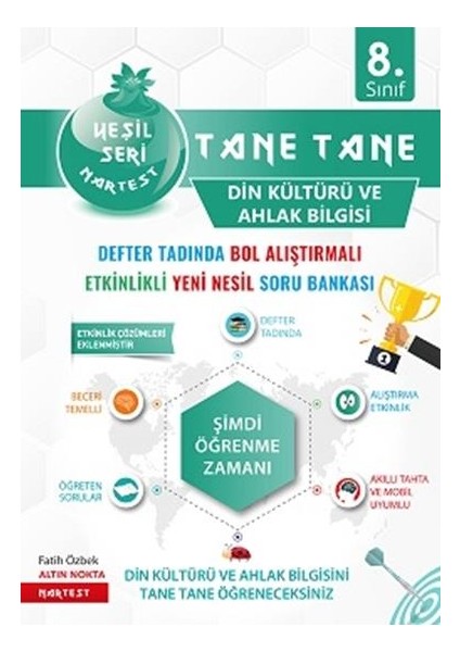 Nartest Yayınları 8. Sınıf Defter Tadında Tane Tane Din Kültürü ve Ahlak Bilgisi