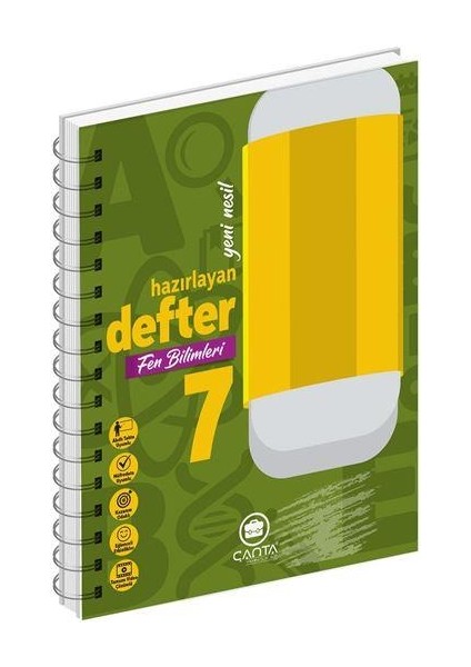 7.Sınıf Fen Bilimleri Okula Yardımcı Hazırlayan Defter
