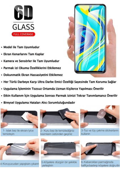 Redmi 15 Ekran Koruyucu 6d Kırılmaz Cam - Extra Darbe Koruma - Ekranı Tam Kaplar fiyatları