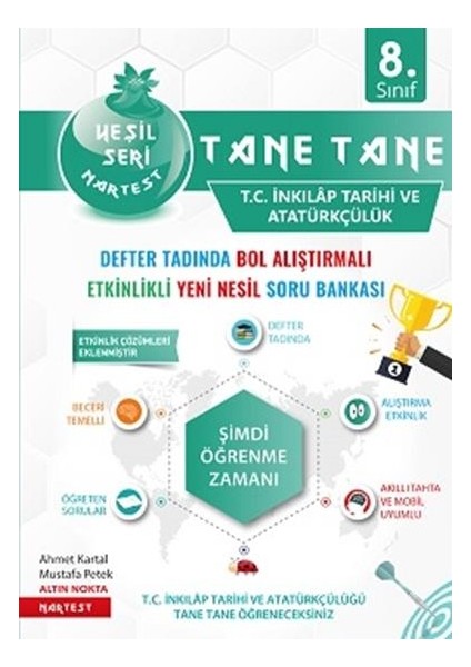 Nartest Yayınları Tane Tane İnkılap Tarihi ve Atatürkçülük Soru Bankası